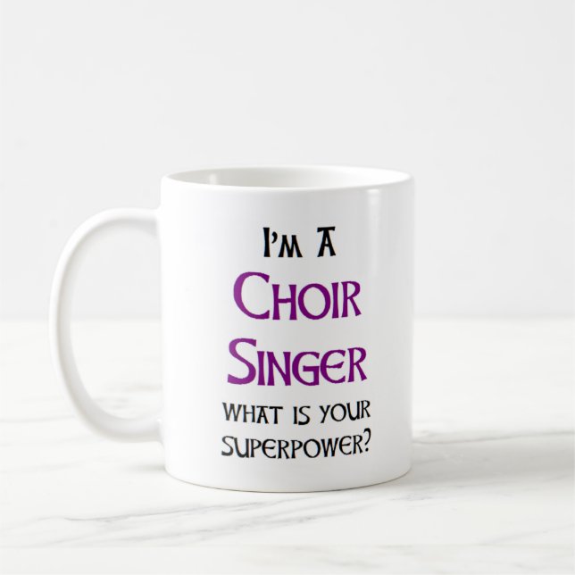 singer choir coffee mug (Left)