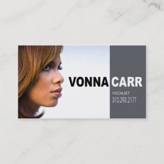 Singer Headshot for Vocalist Musician Business Card