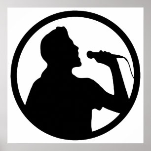 Singer Icon - Karaoke Logo Poster
