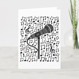 Singer Microphone Musical Notes Singing Teacher