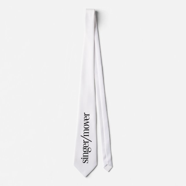 Singer Mover Performer Neck Tie (Front)