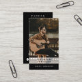 Singer Musician Songwriter Photo Scan QR Code Business Card | Zazzle