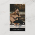 Singer Musician Songwriter Photo Scan QR Code Business Card | Zazzle