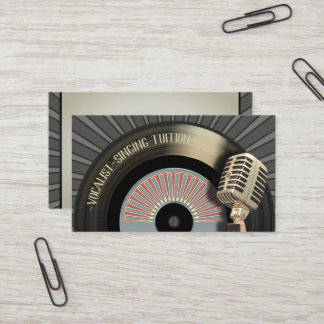 Singer Vocalist Singing Teacher Business Card