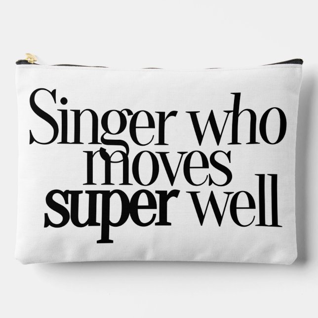 Singer Who Moves Super Well Accessory Pouch (Front)