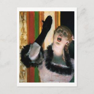Singer with a Glove, Edgar Degas Postcard