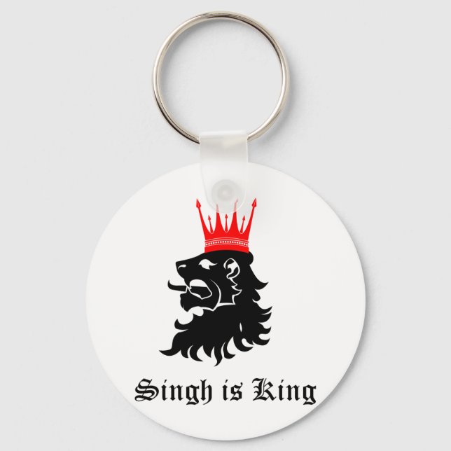 Singh is King Key Ring (Front)