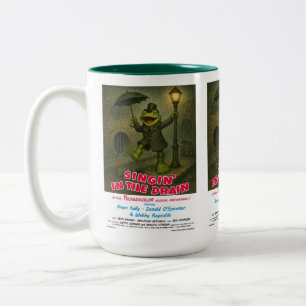 Singin' in the Drain Movie Parody Two-Tone Coffee Mug