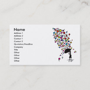 Singin' in the Rain Business Card