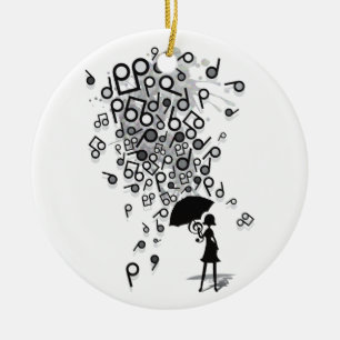 Singin' in the Rain Ceramic Tree Decoration