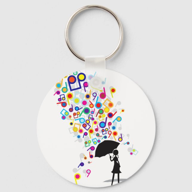 Singin' in the Rain Key Ring (Front)