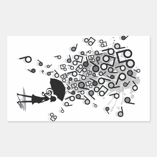 Singin' in the Rain Rectangular Sticker (Front)