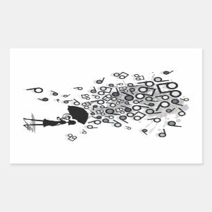 Singin' in the Rain Rectangular Sticker