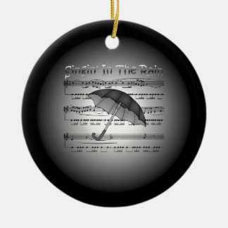 Singin’ In The Rain ~ Umbrella ~ Sheet Music Ceramic Ornament
