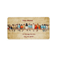 Singing and Chirping (personalised) Label
