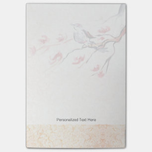Singing Bird Background Post-it Notes