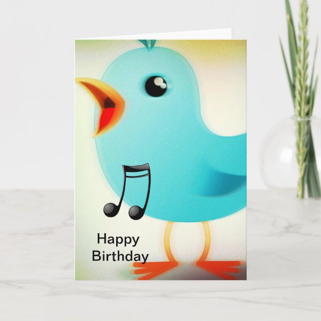 Singing Bird Card (Front)