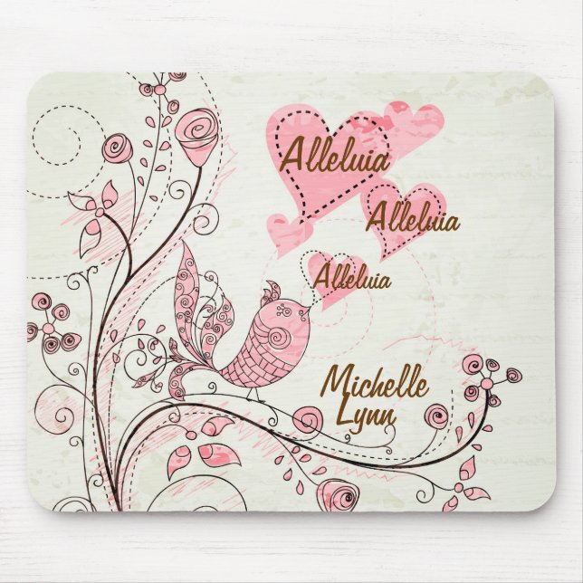 Singing Bird Customise Mousepad (Front)
