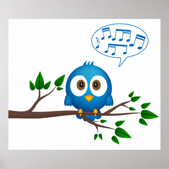 Singing bird poster (Front)
