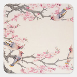 Singing Birds in Spring Square Sticker