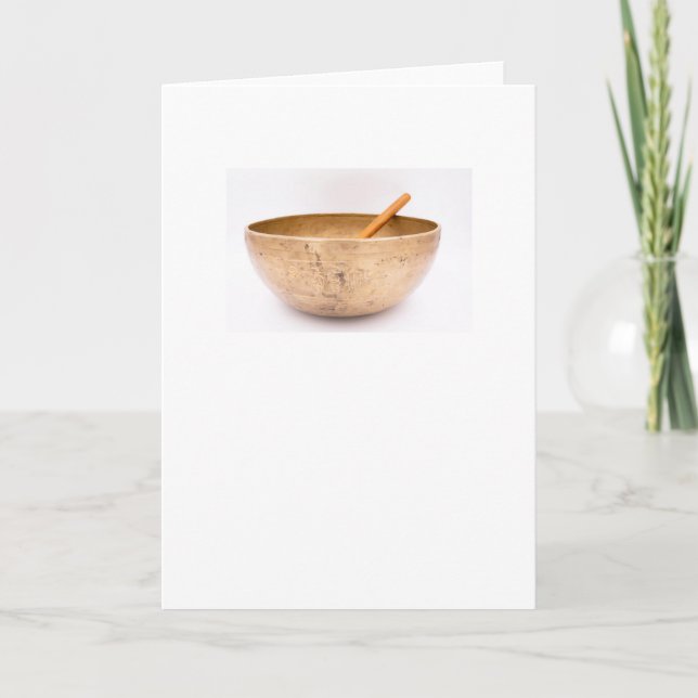 Singing Bowl Greeting Card (Front)