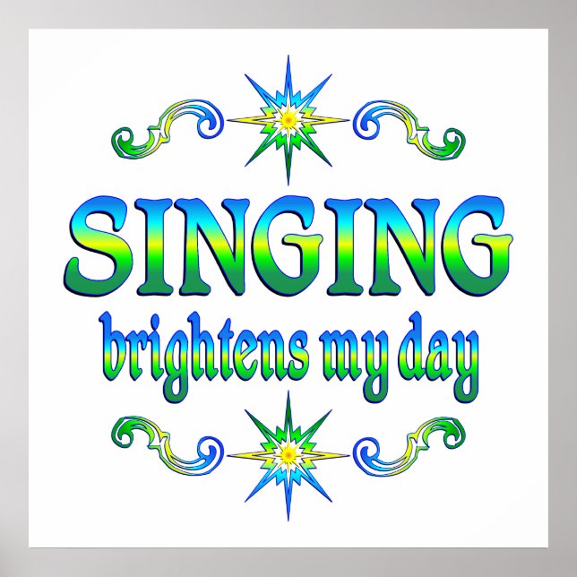 Singing Brightens Poster (Front)