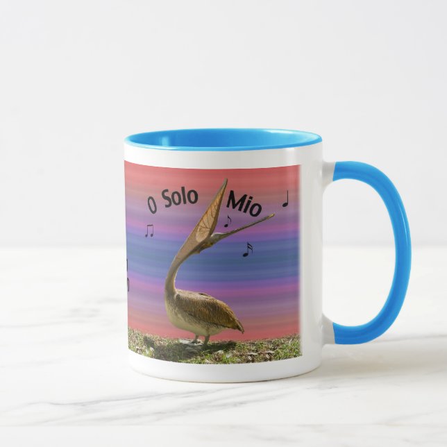 Singing Brown Pelican Mug (Right)