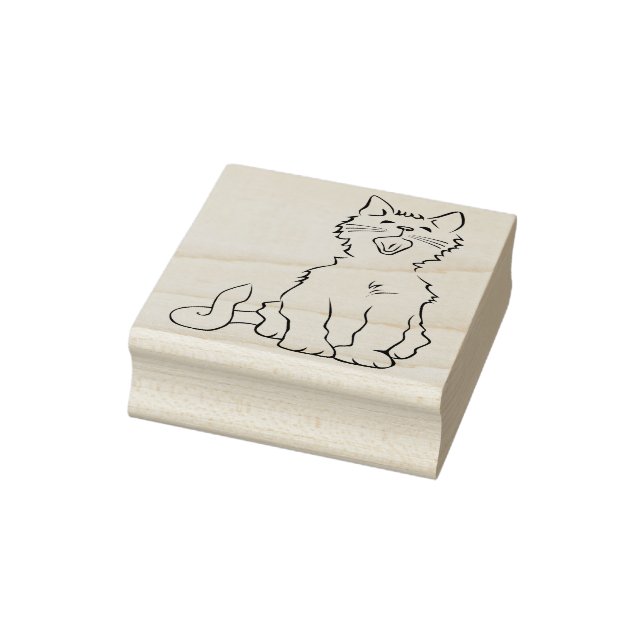 singing cat art stamp  (Stamp)