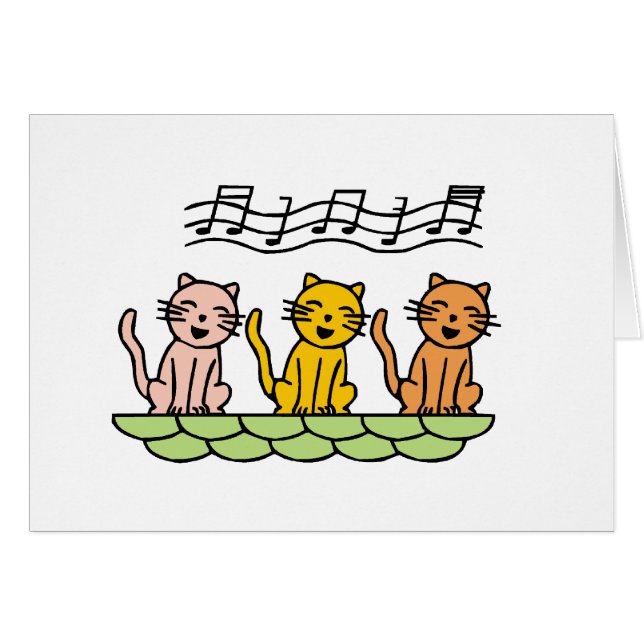 Singing Cats Tshirts and Gifts (Front Horizontal)
