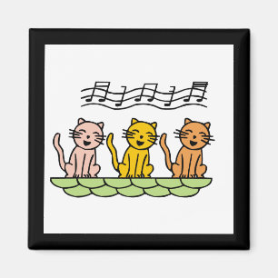 Singing Cats Tshirts and Gifts Magnet