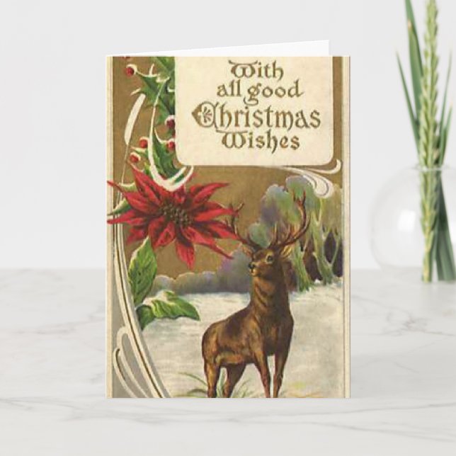 Singing Christmas Carols Holiday Card (Front)