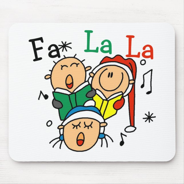 Singing Christmas Carols Tshirts and Gifts Mouse Pad (Front)