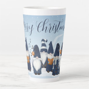Singing Christmas Gnomes  Latte Mug