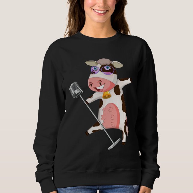singing cow outfit sweatshirt (Front)