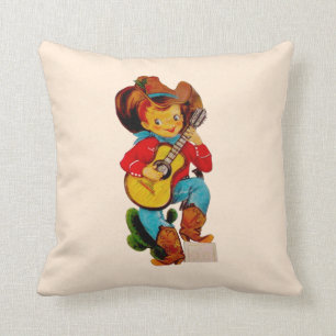 Singing Cowboy Kid Cushion