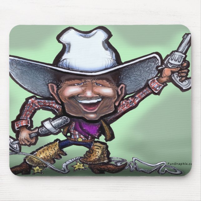 Singing Cowboy Mouse Pad (Front)