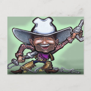 Singing Cowboy Postcard