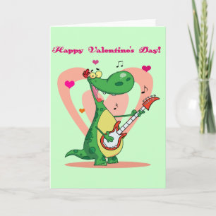 Singing Dinosaur Valentine Card