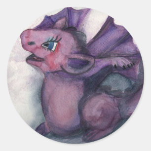 Singing Dragon Classic Round Sticker