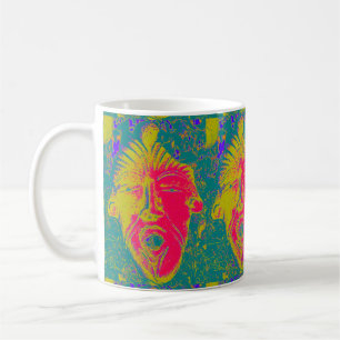 singing face mask mug