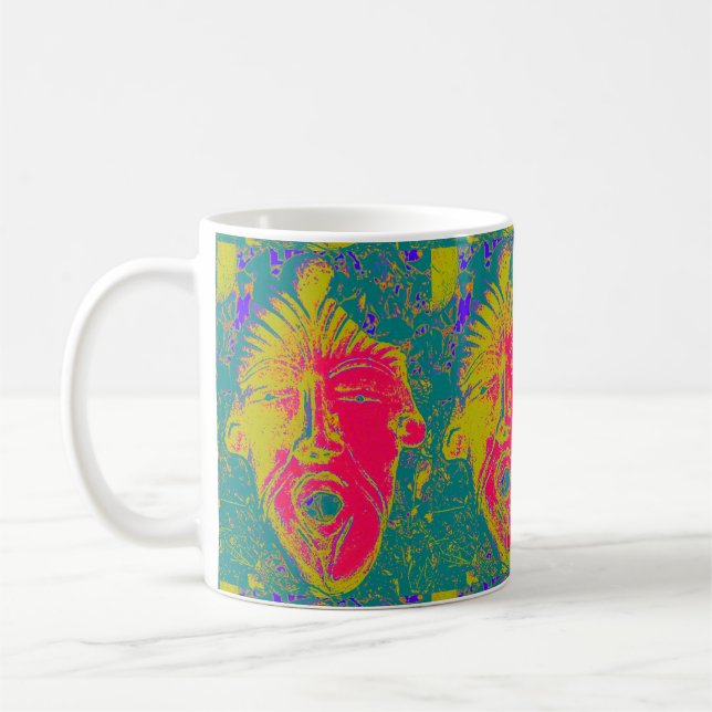singing face mask mug (Left)