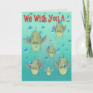 Singing Fish Holiday Card