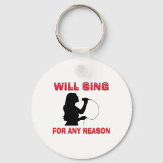 SINGING GIRL KEY RING