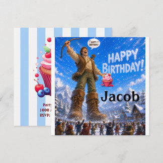 Singing Happy Birthday Card Invitation