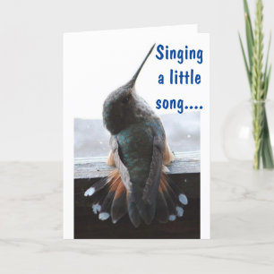 SINGING "HAPPY BIRTHDAY" TO "YOU" CARD