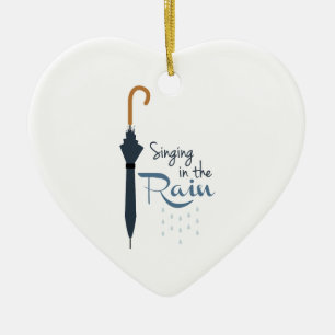 Singing in the Rain Ceramic Tree Decoration