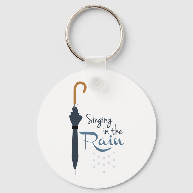 Singing in the Rain Key Ring (Front)