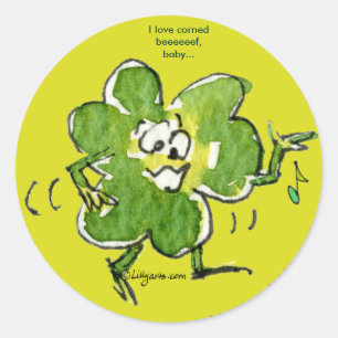 Singing Irish Shamrock n Roll 09 Sticker