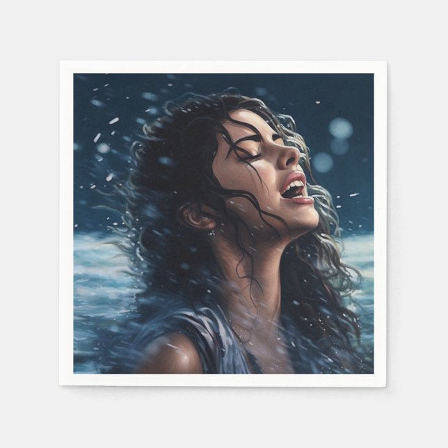 Singing Lady Napkin (Front)