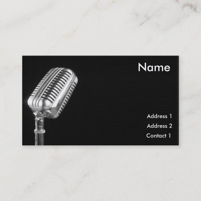 SINGING LESSONS BUSINESS CARD (Front)
